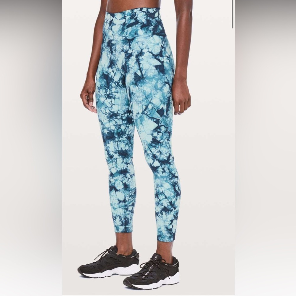 Lululemon Wunder Under Hi-Rise 7/8 Tight *Dual Shibori Full-On 25" Size 6 NWOT